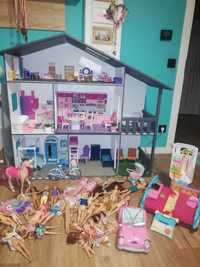 Domek Barbie dla lalek, kamper, auto, lalki akcesoria
