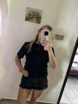 Черная женская футболка Calvin Klein, Hugo, Guess XS S M L