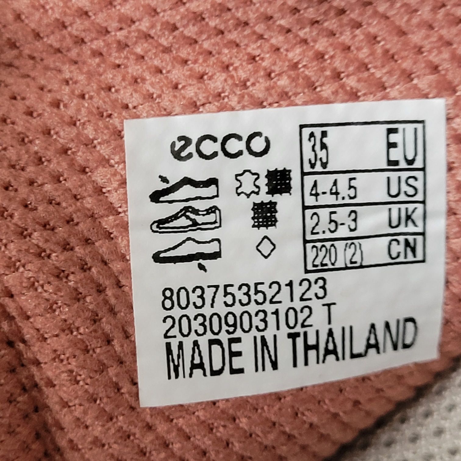 Кросівки шкіряні Оригінал Ecco Zipflex 803753 рр.35