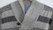 JACK&JONES Wełniany sweter męski modny szary zamiast bluzy L / M WEŁNA