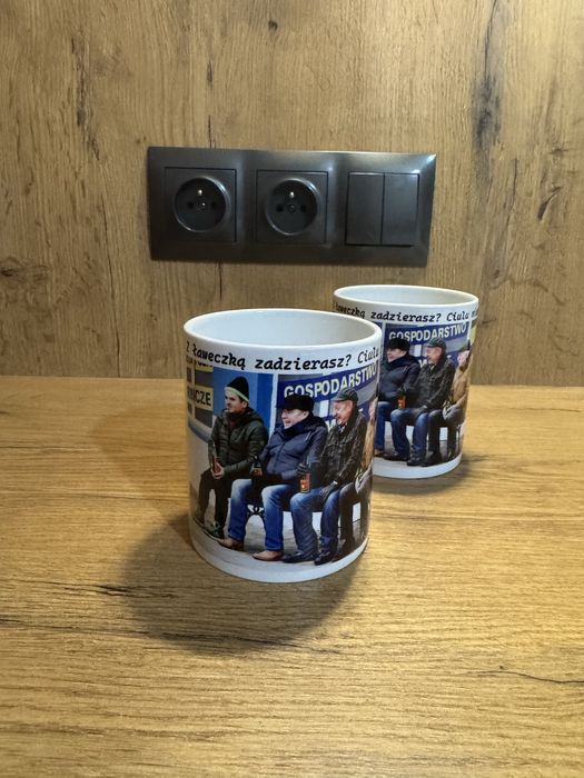 Zestaw 2 kubki ceramiczne z motywem z serialu Ranczo nowe 330 ml