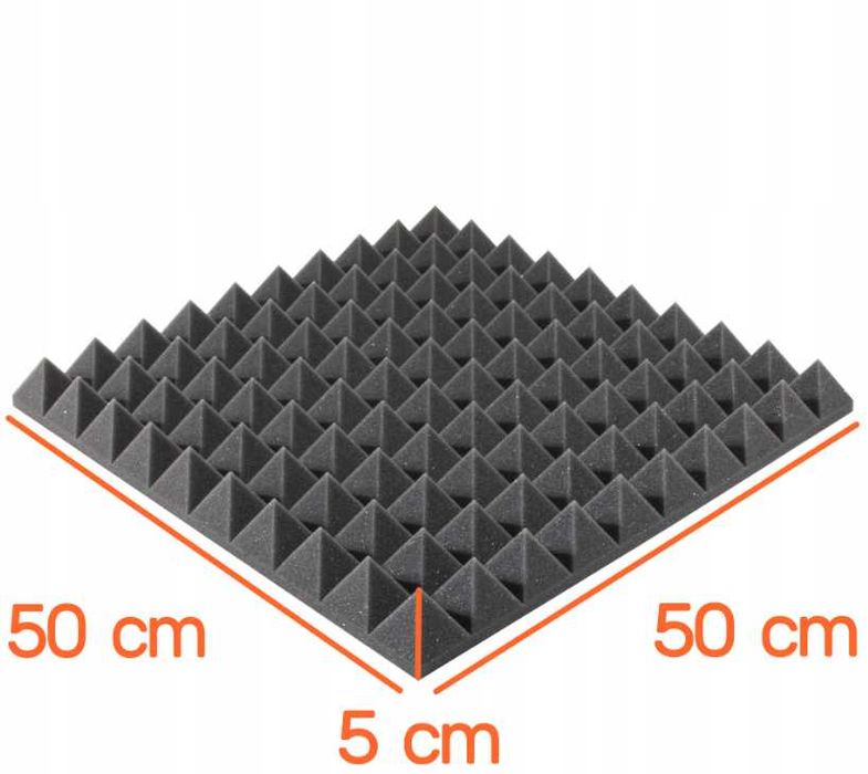 MATA PIANKA Akustyczna Panele Akustyczne Piramida 50x50cm | GRATIS