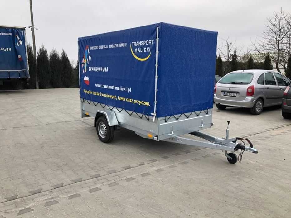 Wynajem przyczep, przyczepka DMC 750kg KAT. B + najazdy
