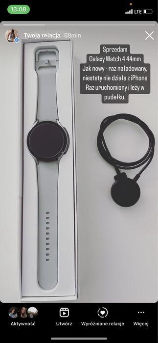 Smart Watch Galaxy Watch 4 44 mm Stan Sklepowy