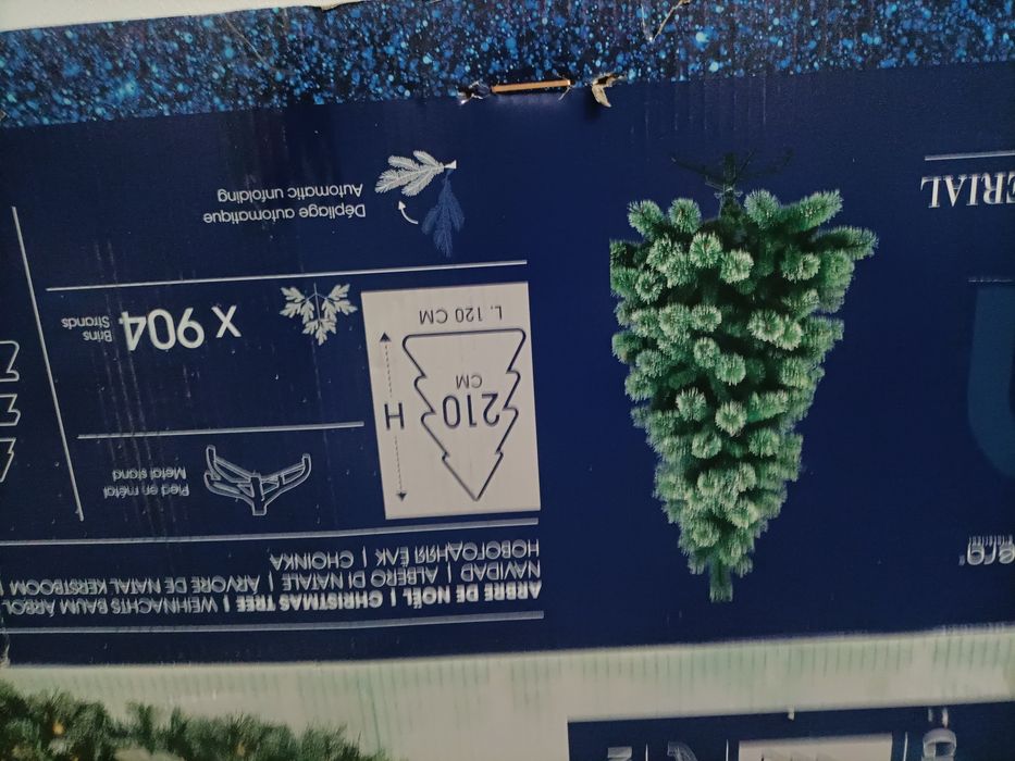 Árvore de natal usada uma vez 2,10 metros