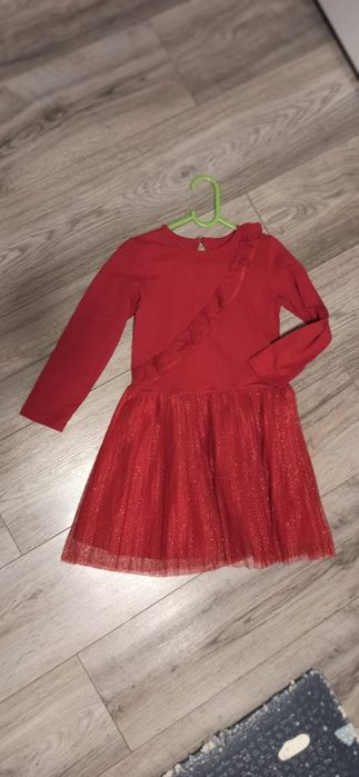 Czerwona sukienka Lupilu 110/116