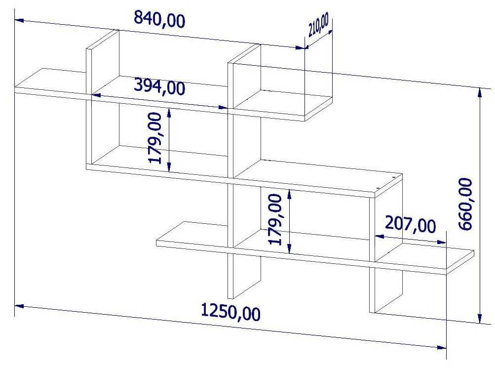 PÓŁKA Loft Wisząca LUNA Ścienna Regał Szafka 144cm Industrialna