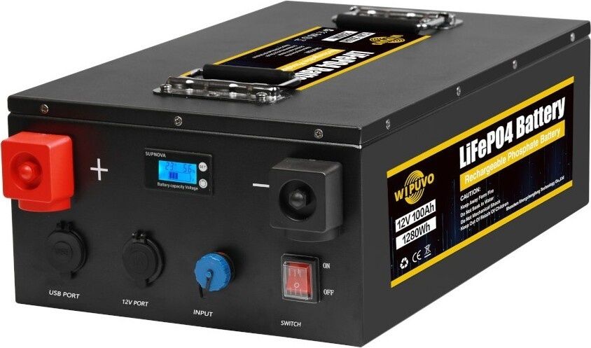 Аккумулятор Bate LiFePO4 12.8V/100AH (1280W*h) для дома, котла, света