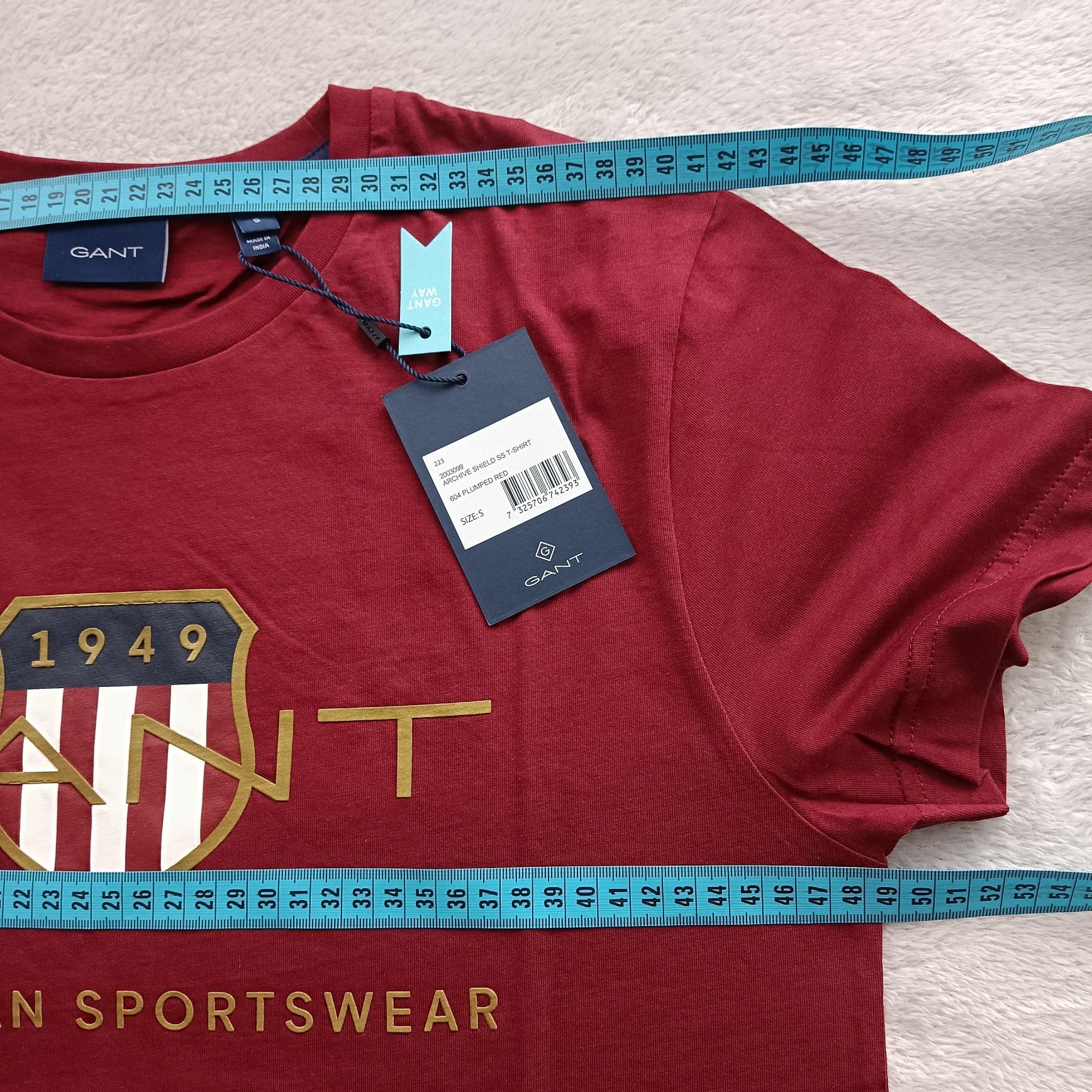 Męski t-shirt marki GANT rozmiar S bawełna