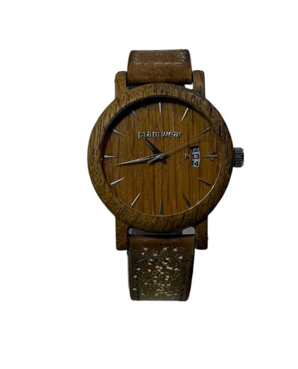 Zegarek damski Plantwear dębowy bd9600 z datownikiem