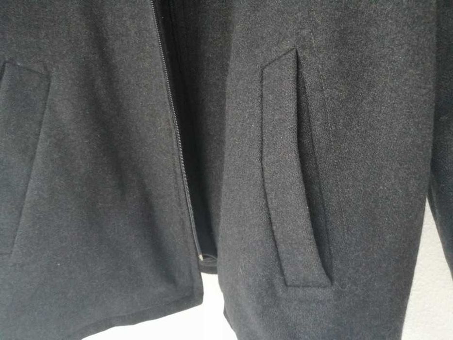 Casaco preto com fecho, homem, M/L