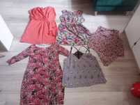 Zestaw mega paka 3 sukienki i 2 bluzki Vila, new look,Apricot 40 L