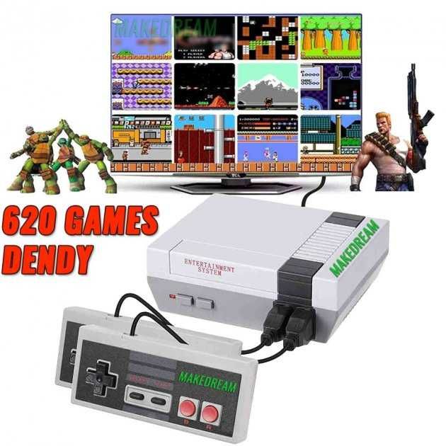 Лучшая Игровая приставка Dendy Retro Mini 620 игр
