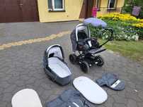 Wózek spacerowy gondola 2w1 Emmaljunga Sento Pro Flat Outdoor lekki