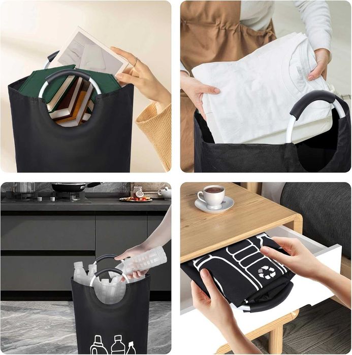 Torba z uchwytami do przechowywania butelek prania 72x38 cm