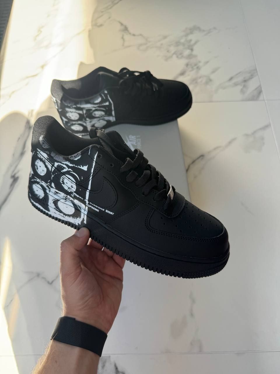36-45 Nike Air Force 1 Low х  Comme des Garçons Supreme Black