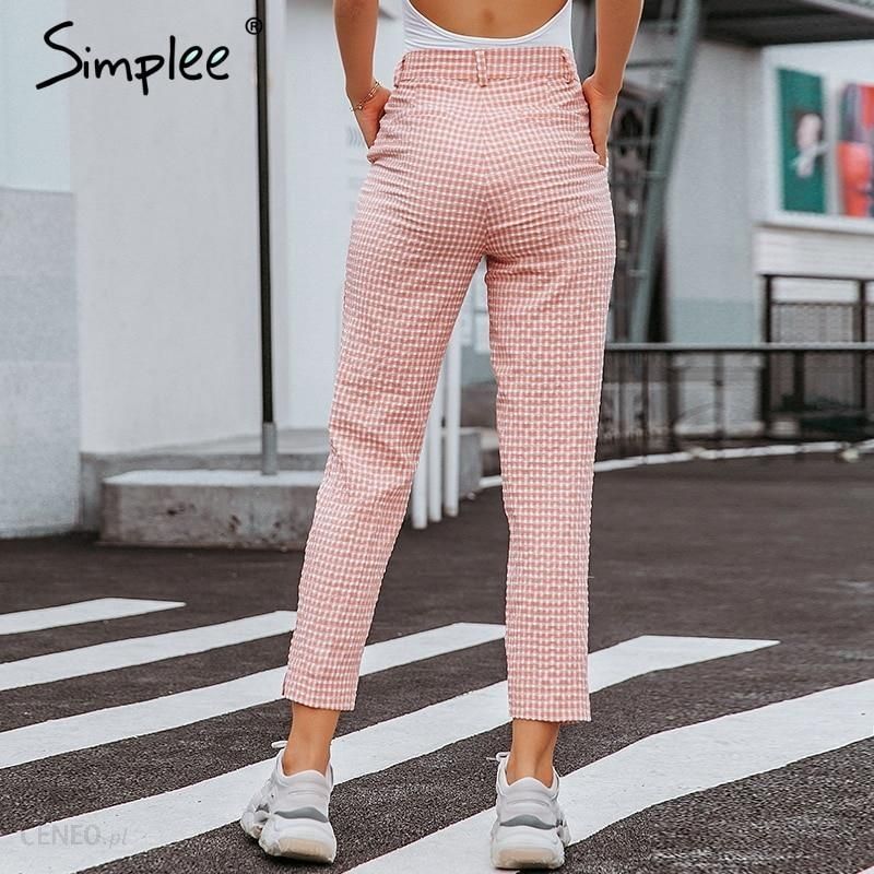 Nowe spodnie w kratę, marka Simplee