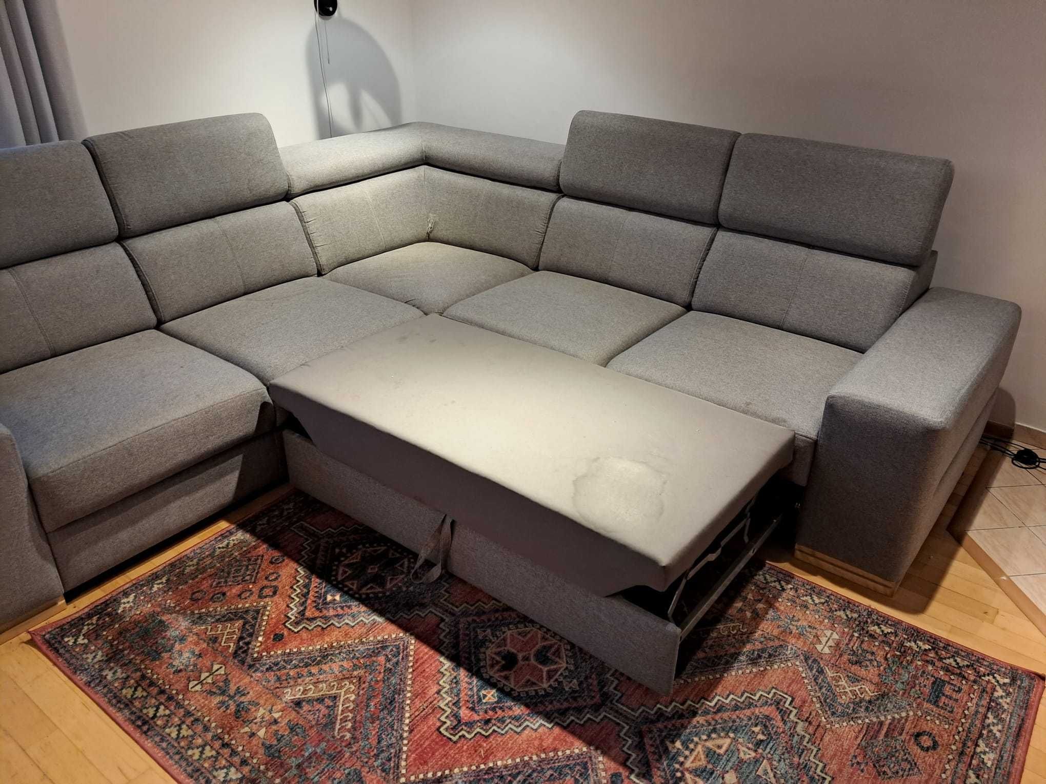 Narożnik sofa z funkcją spania