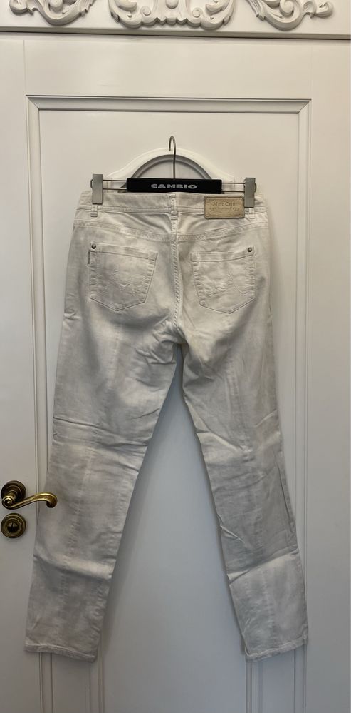 MARCCAIN piękne spodnie jeansowe cieniowane