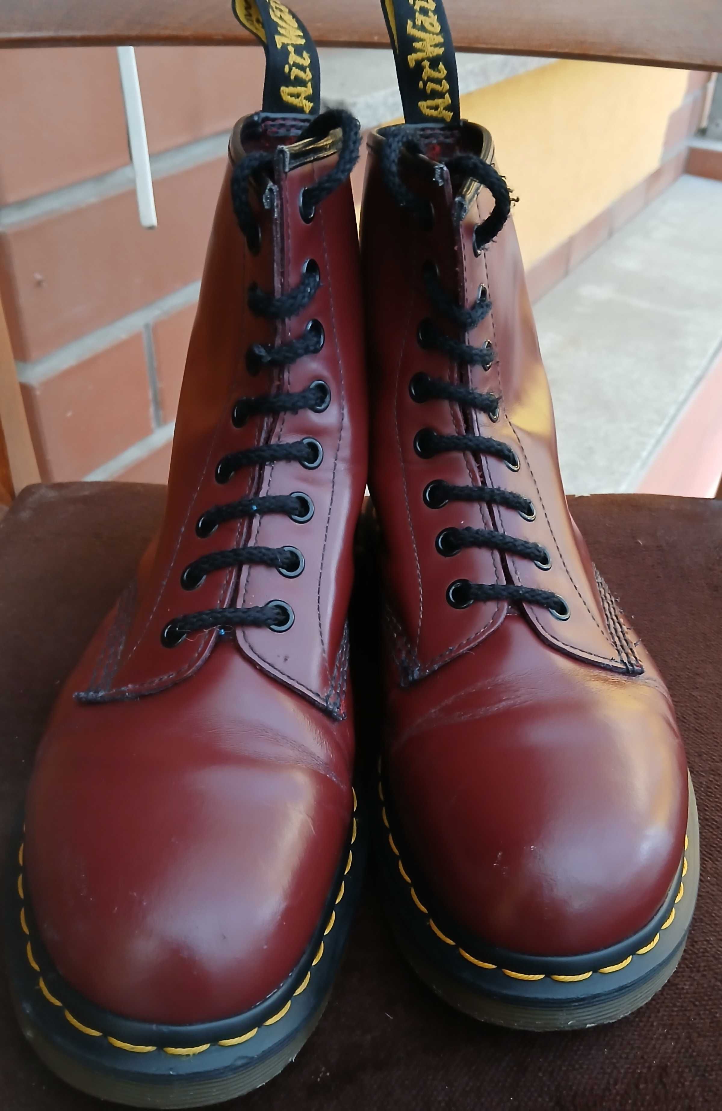Dr Martens 1460, cherry red, oxblood, rozmiar 8