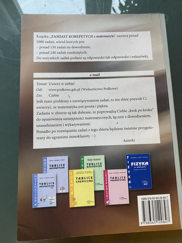 Matematyka zamiast korepetycji zbiór zadań dla klas 7 i 8