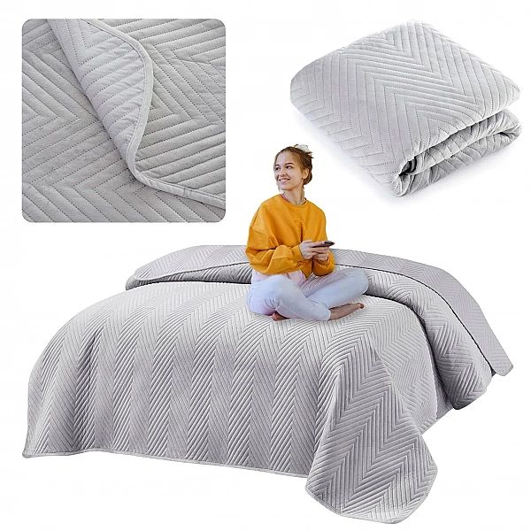 Narzuta 200x220 Tłoczona Welurowa Dekoracyjna na Łóżko Marieta 04