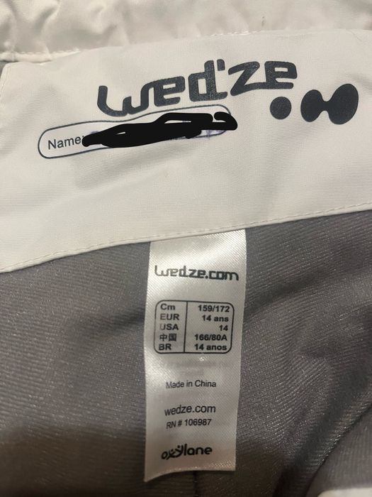 Calças neve 14 anos