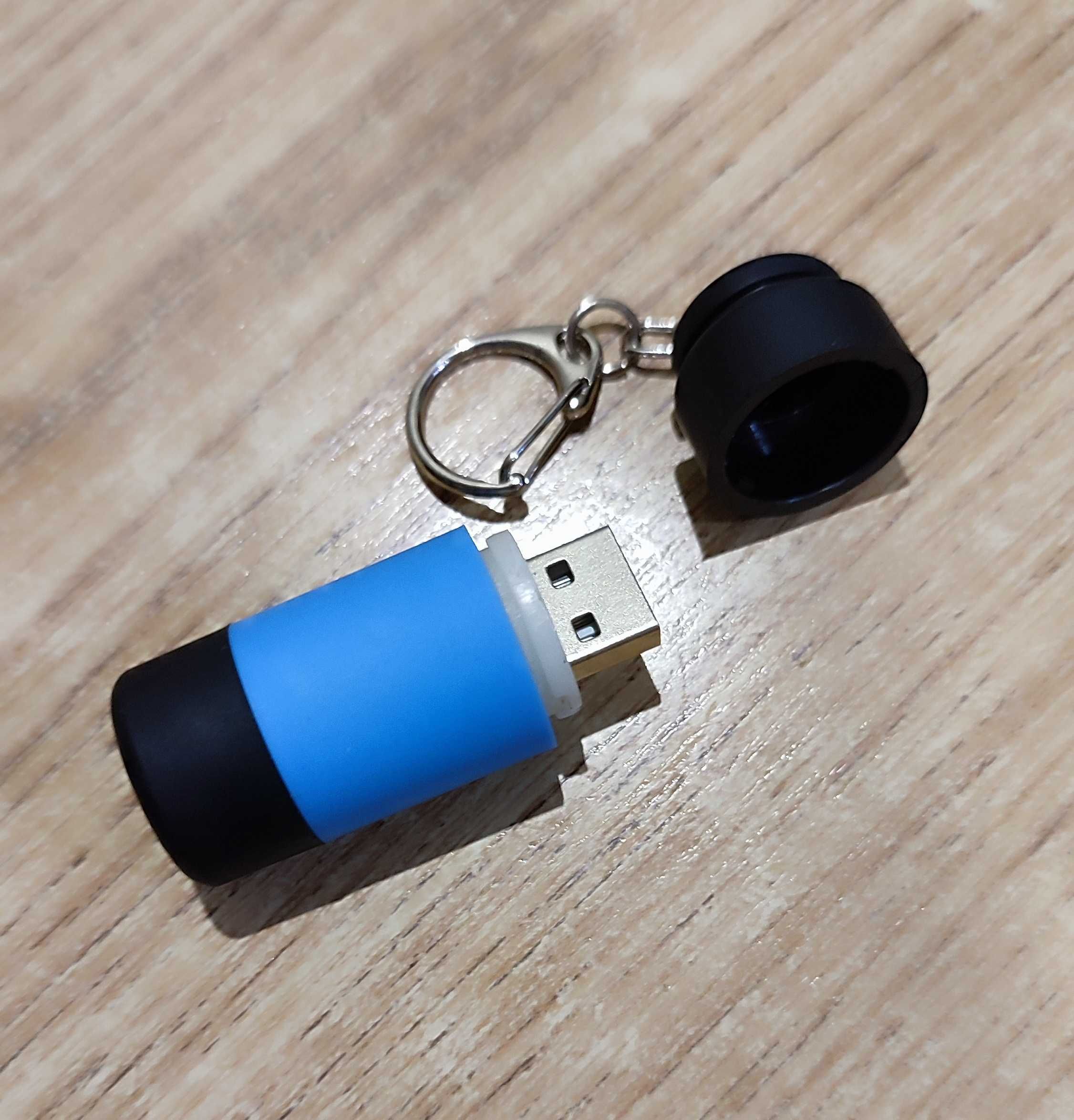 Фонарь брелок мини с USB зарядкой фонарик LED на подарок