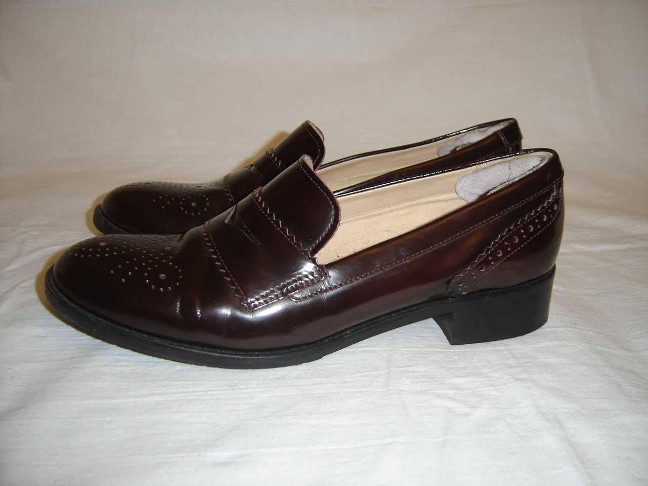 Clarks skórzane mokasyny damskie skóra 39,5