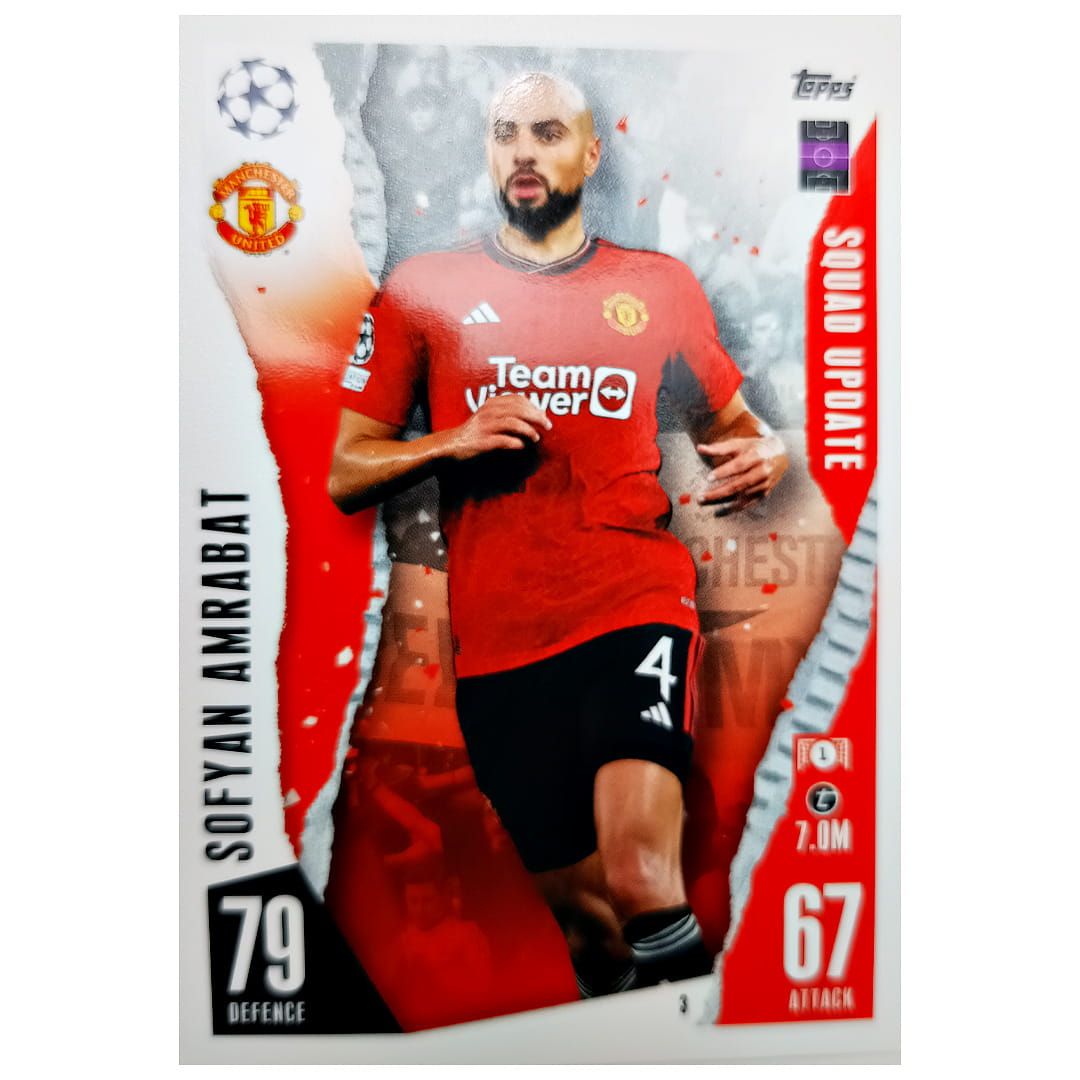 Karta Topps Match Attax Extra 2023-24 Sofyan Amrabat 3 Squad Update