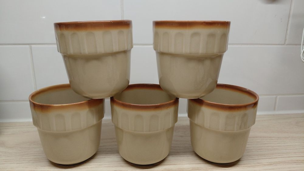 Kubki porcelitowe, Tułowice, PRL