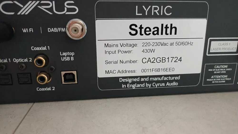 Amplituner Cyrus lyric Stealth(Three)