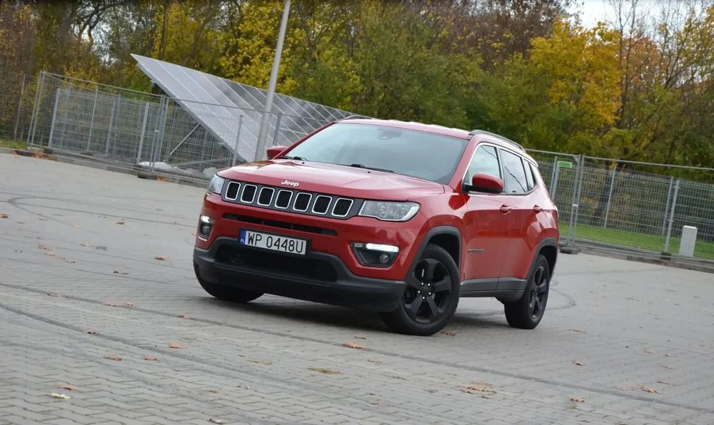 Jeep Compass Benzyna Perłowy Metalik Fajna Wersja Bezwypadkowy Rej.PL