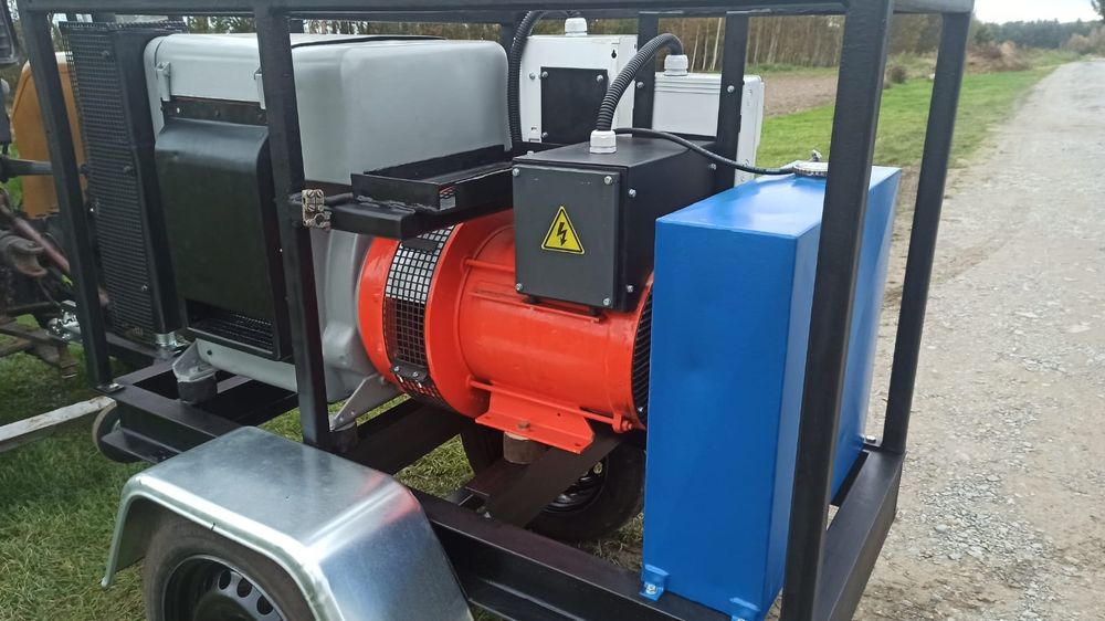 Agregat mobilny 16kva mocna konstrukcja
