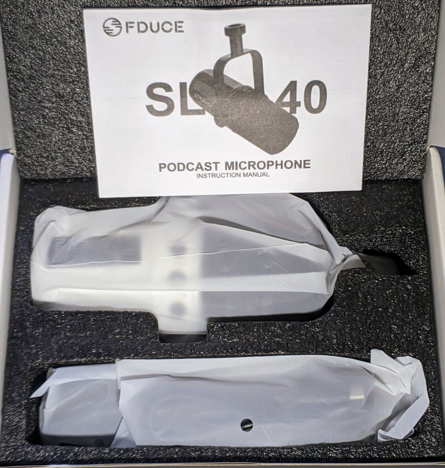Динамічний USB та XLR мікрофон Feduce SL40 White