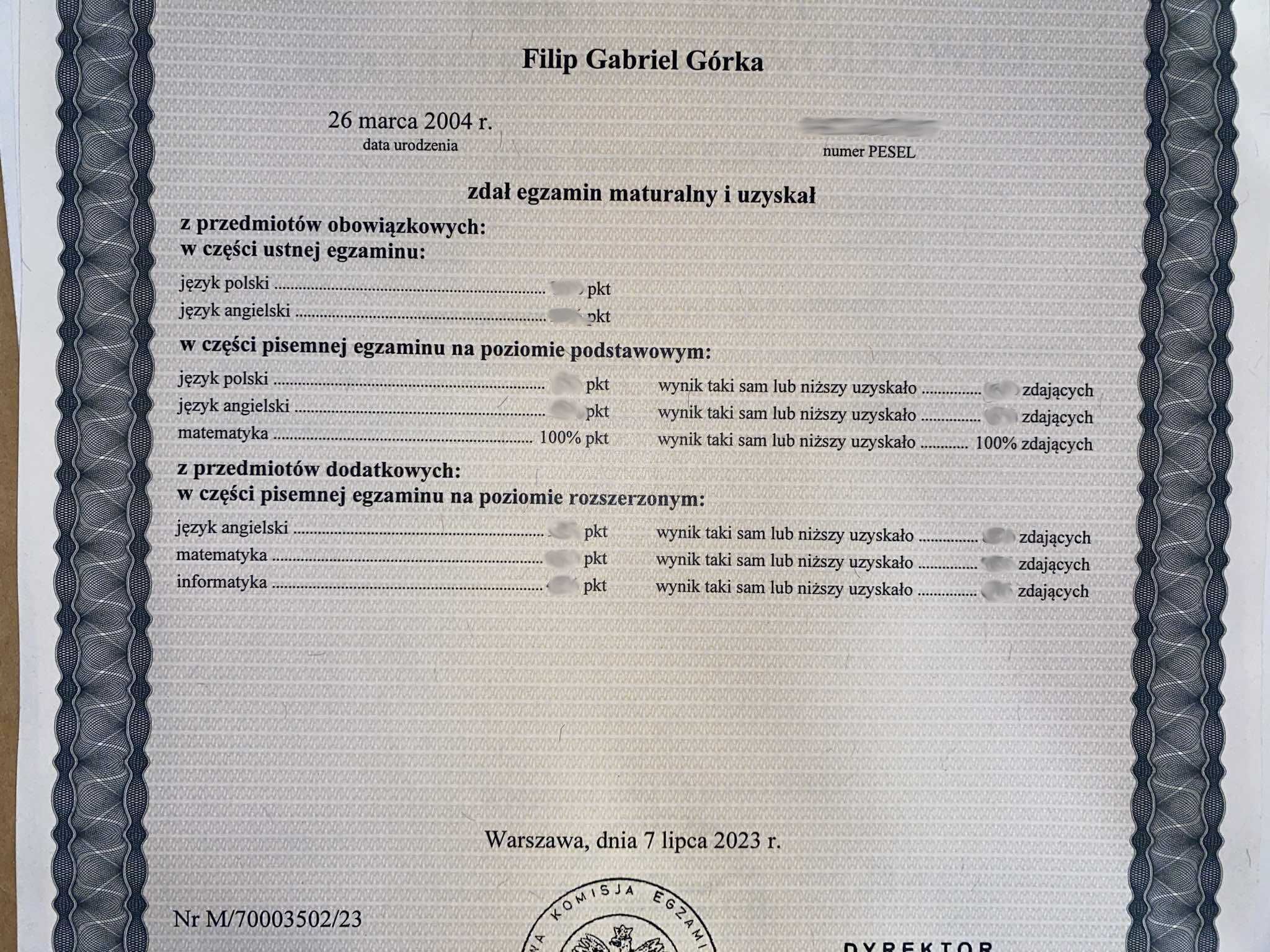 Korepetycje z matematyki online – student III roku informatyki