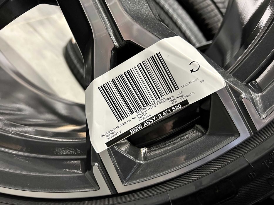 Oryginalne koła zimowe 21 5x112 BMW X5 G05 G18 X6 G06 Pirelli RunFlat