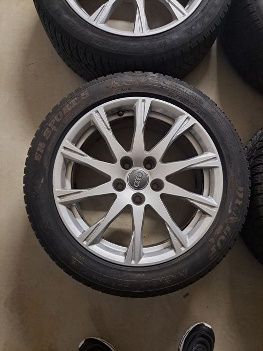 Alufelgi audi a4 b9 5x112 66.6 opony zimowe Dunlop 225 50 r17
