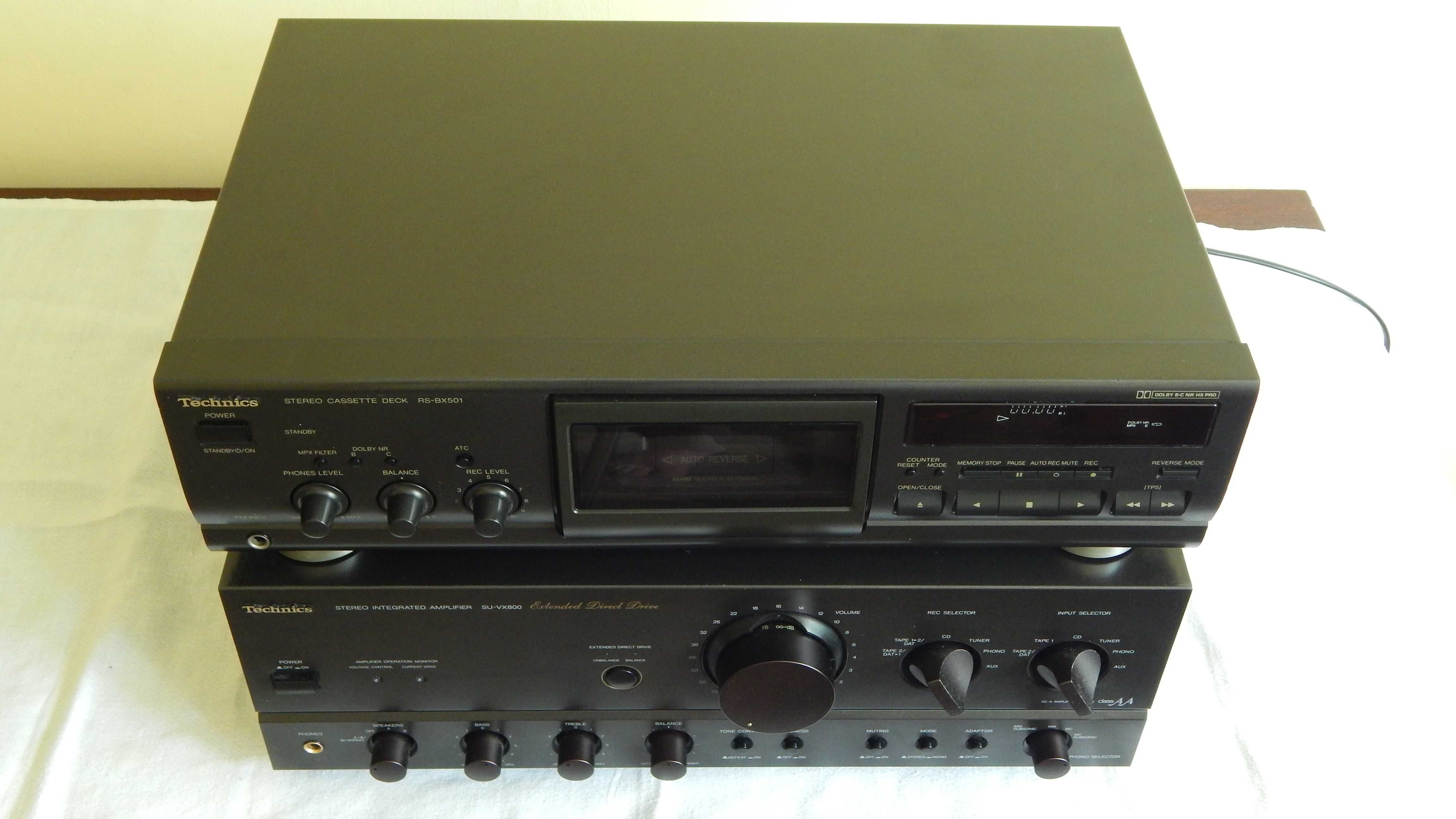 technics wzmacniacz su-vx 800,magnetofon rs-bx501