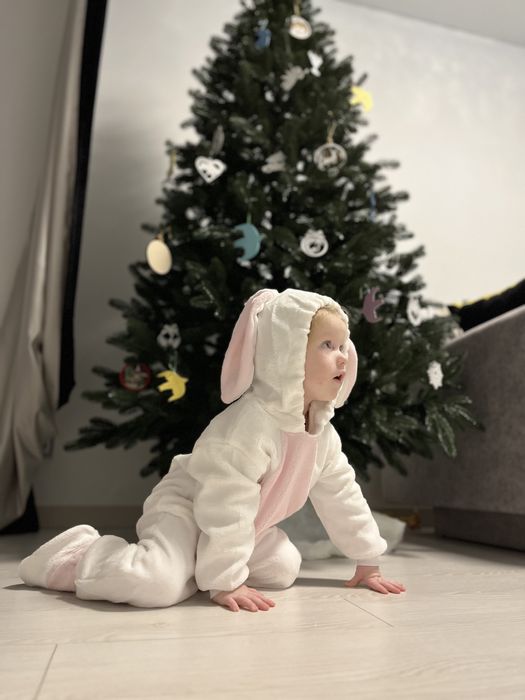 Костюм зайчика білий, 92 розмір.