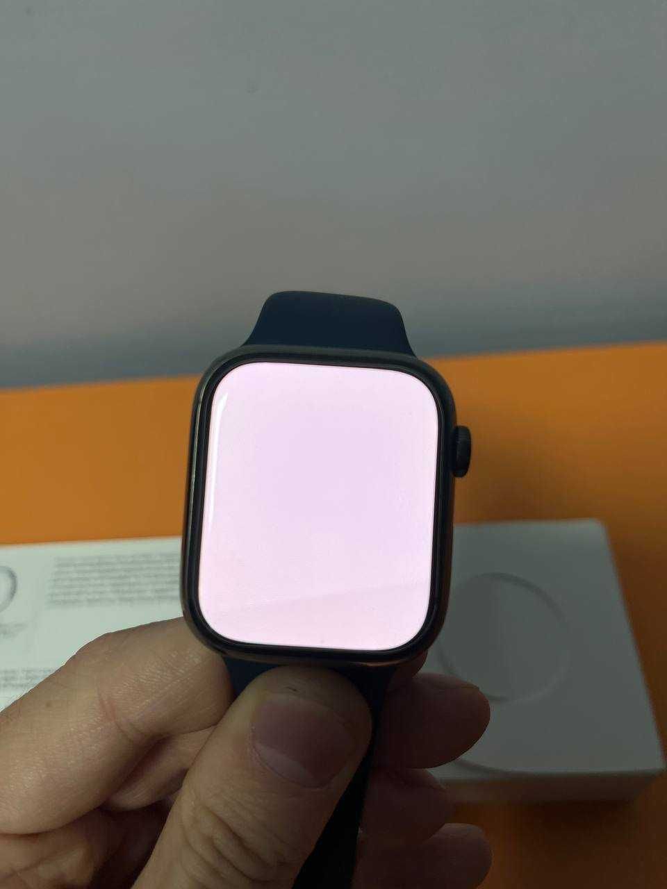 Apple Watch SERIES 7 GPS + LTE 45MM Graphite Stainless Steel  Blue