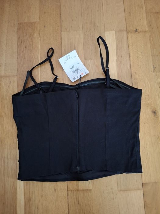 Czarny top gorsetowy Mohito rozm XS