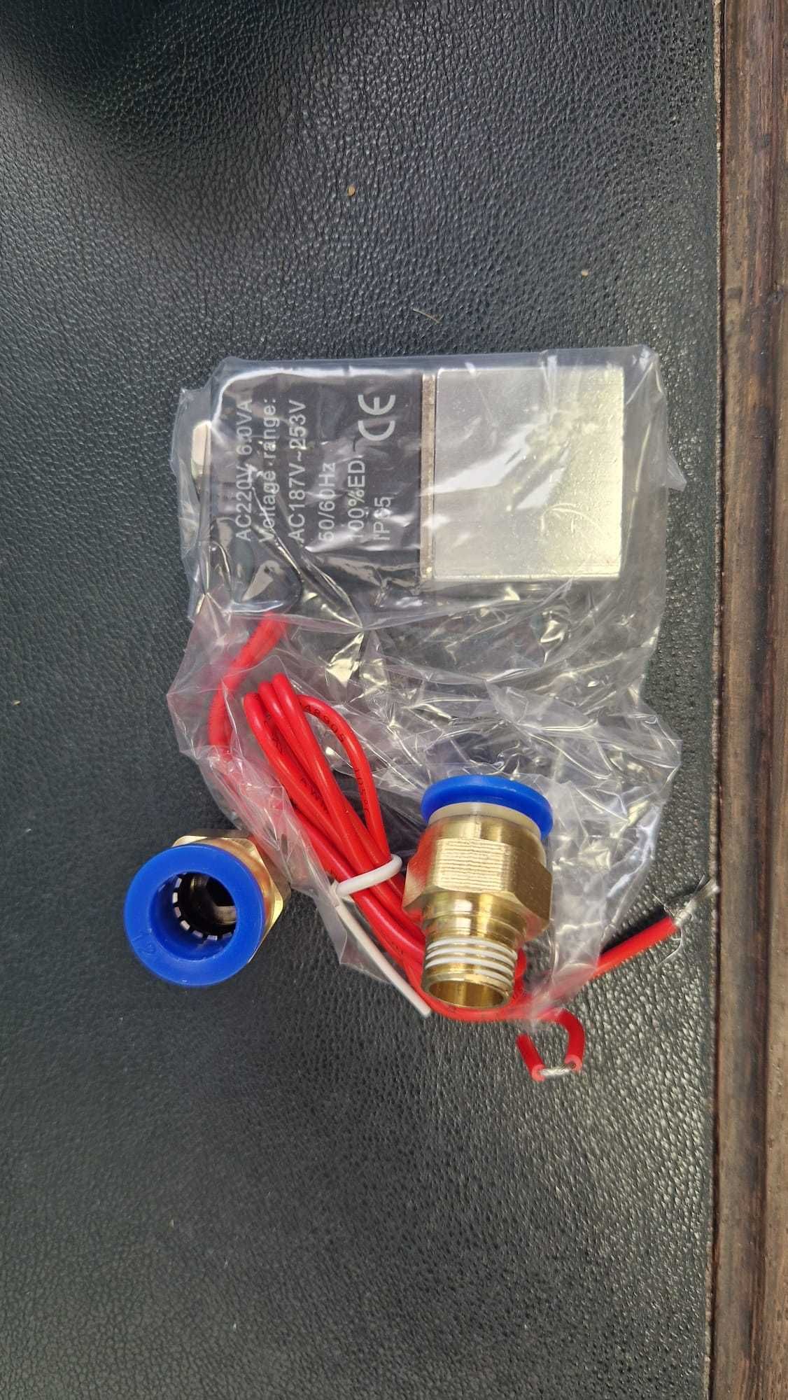 Válvula solenóide de 12mm, ac 220v para ar, água e óleo