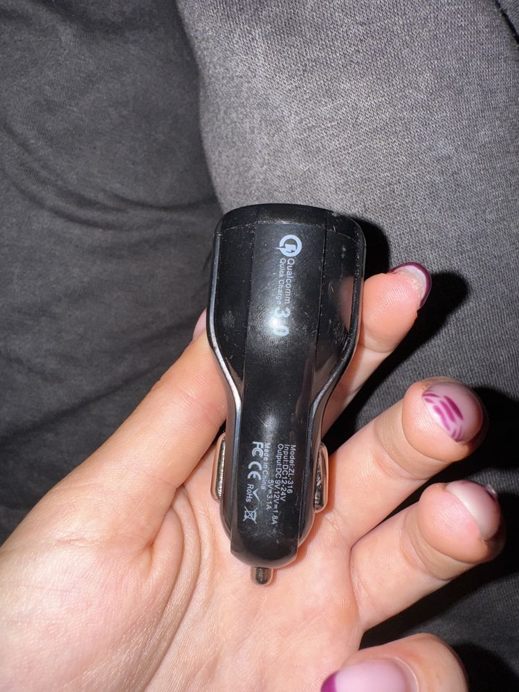 Ładowarka samochodowa 2x USB Quick Charge 3.0