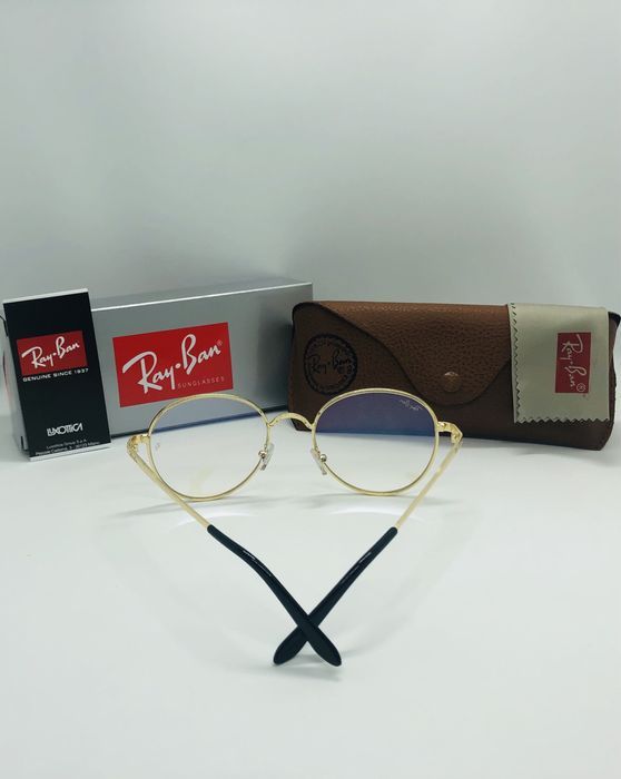 Круглые очки для стиля, имиджа|Оправа Ray Ban Round Metal 663 L-Gold