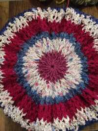 Boina crochet feita a mao