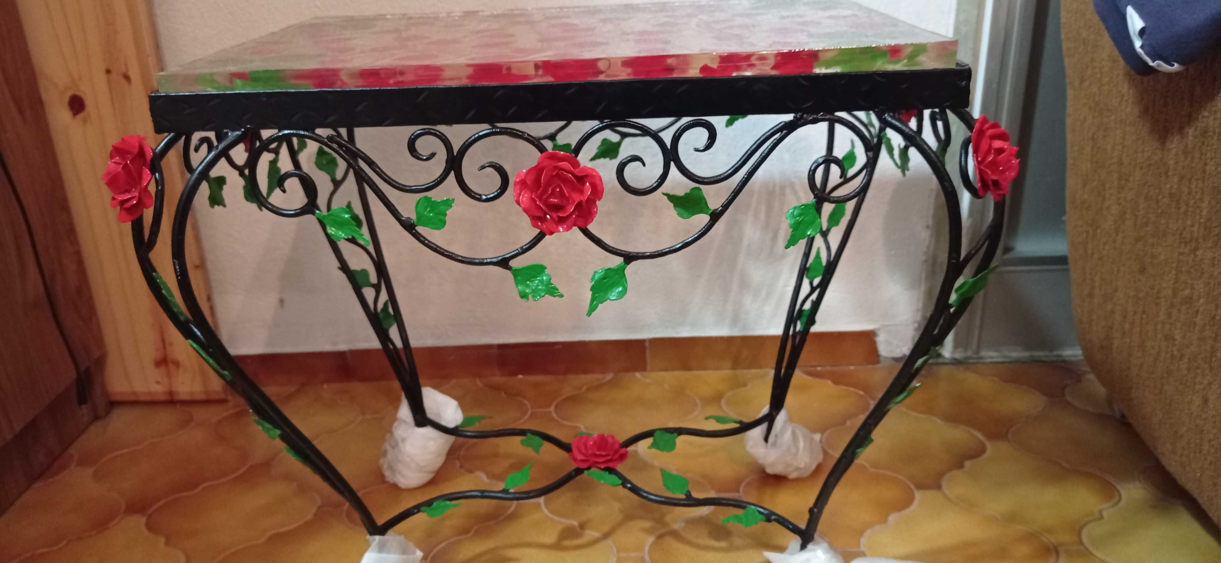 Mesa em resina epóxi