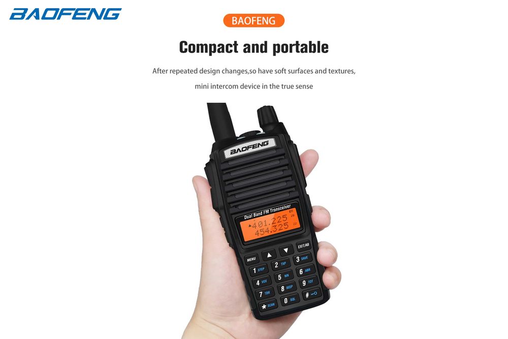 Baofeng UV-82 Radio with Dual PTT, 8 Watts64409434808961122