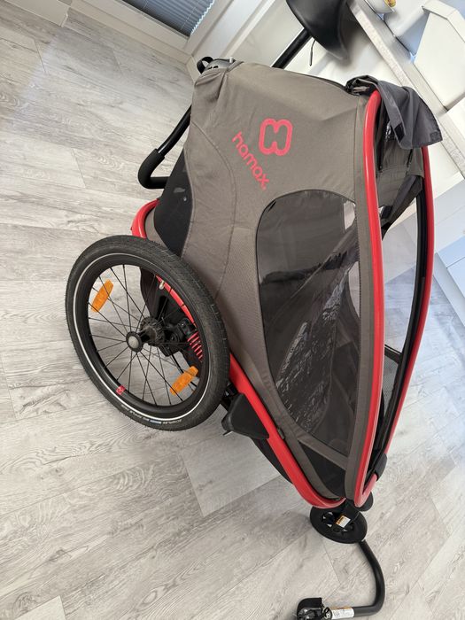 Przyczepka rowerowa Hamax Outback Twin czerwona