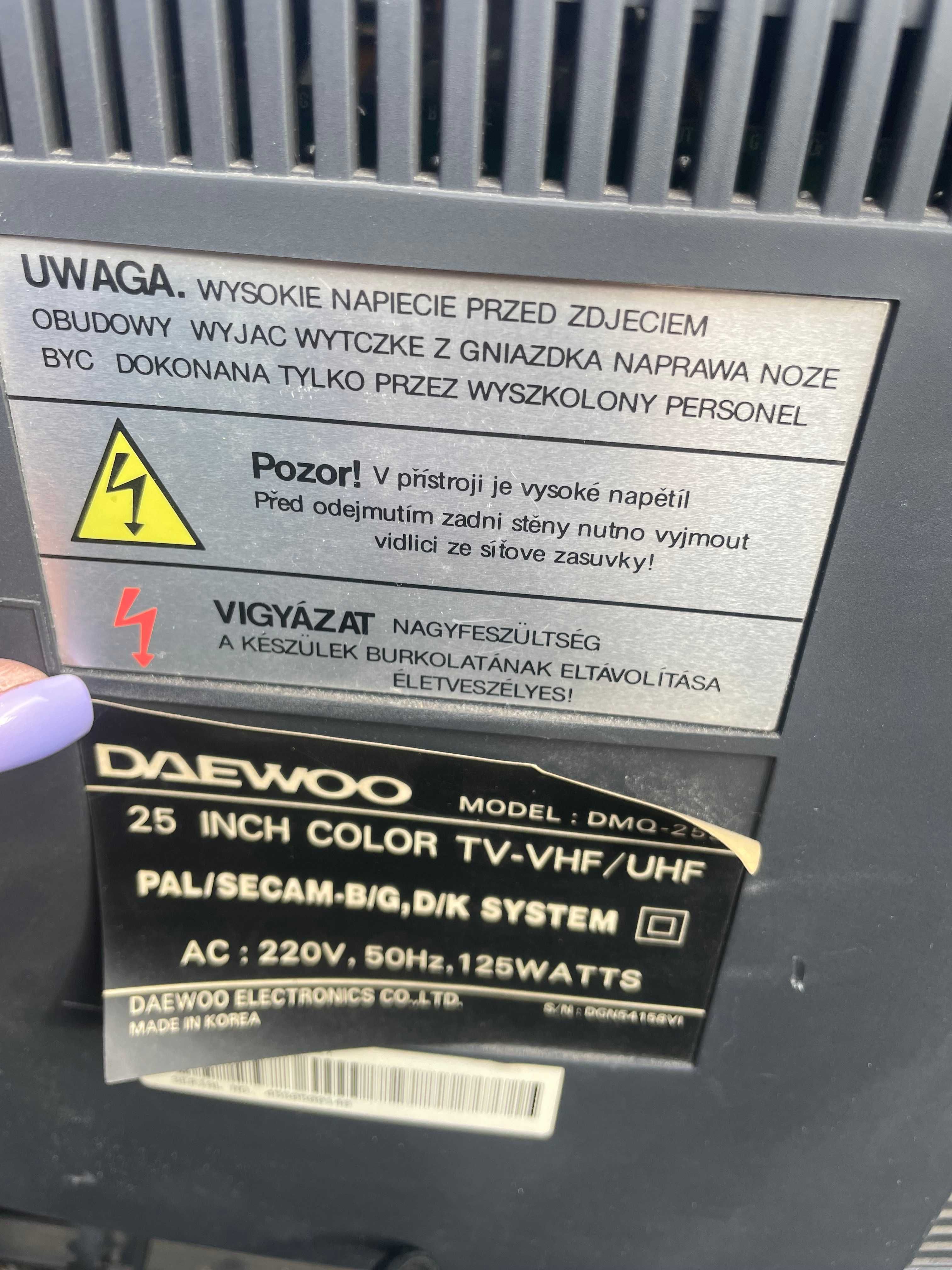 Telewizor kineskopowy Daewoo model DMQ-2597